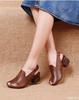 2026 new Fish Mouth Comfortable Versatile Mid-heeled Women shoes Women's Fashionable sandal Thick-heeled Outer wearing Slippers