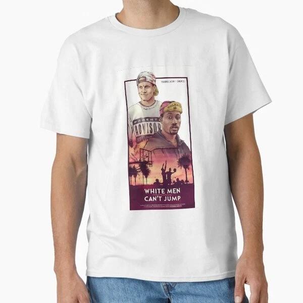 White Unisex Cant Jump Billy Hoyle Classic TShir Made In UsaAus TShirt S2xl S