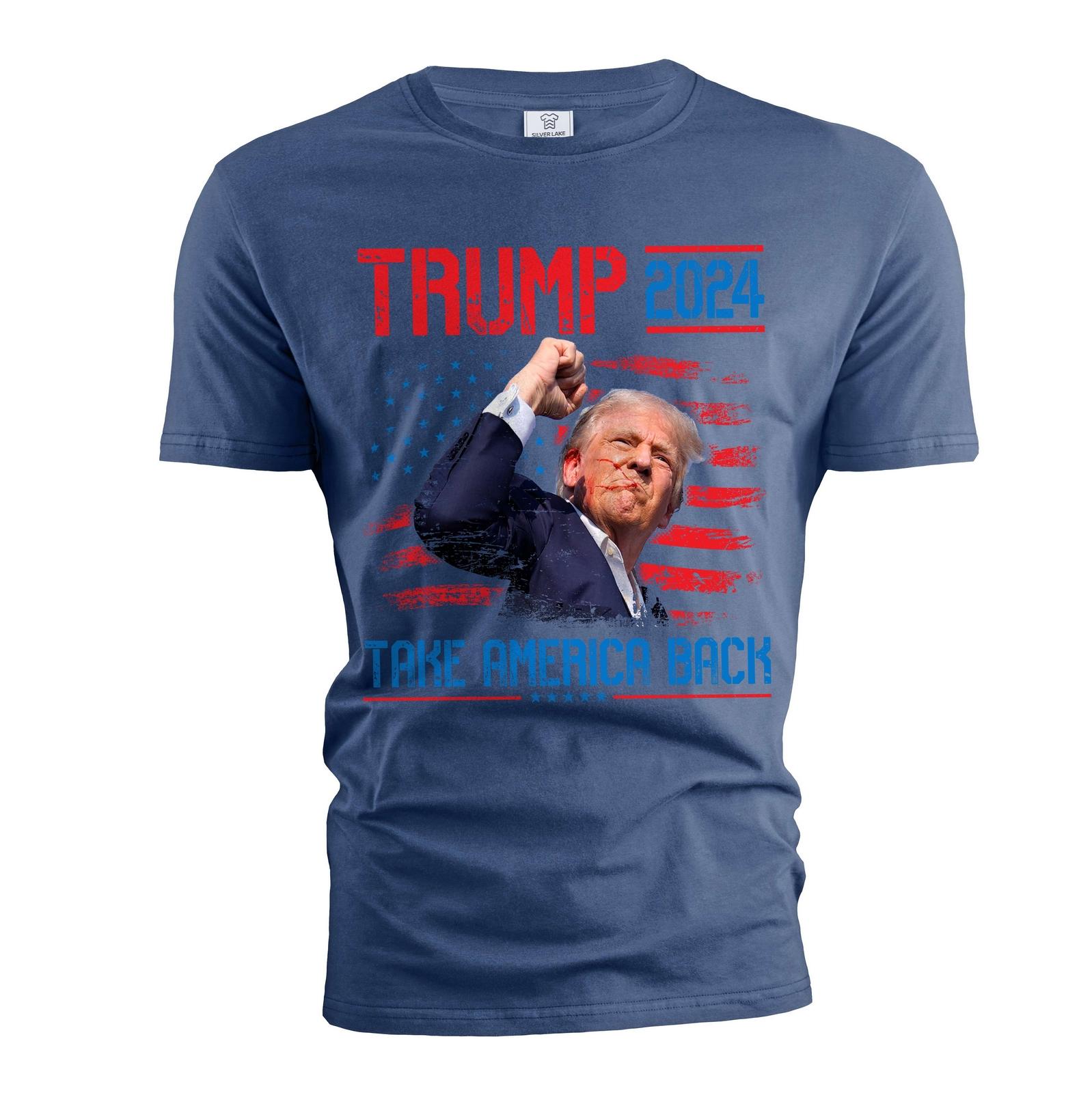 Men s Trump 2024 Shirt America USA Patriotic Shirt Donald Trump Political Shirt M
