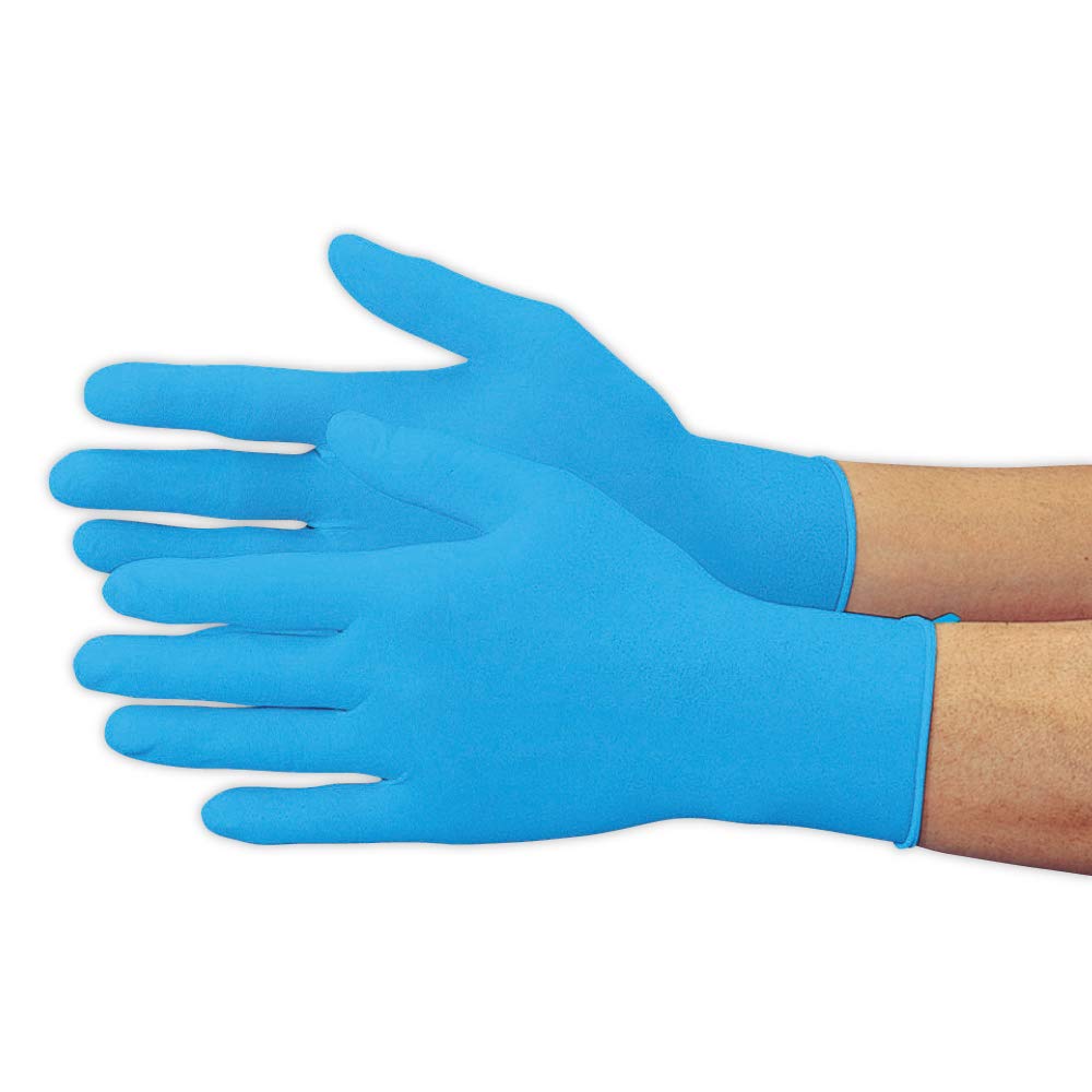 

Otafuku Glove Disposable Gloves Large [Nitrile Rubber, Food-Safe, Powder-Free, Disposable] #256 Blue, [100-Count] синий