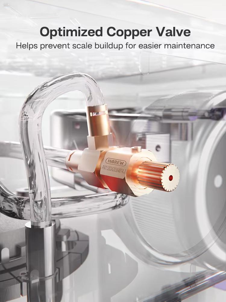 Nueva Cafetera Espresso Semiautomática HiBREW de 20 Bares Temperatura Ajustable Portafiltro de 58mm Cafetera Fría/Caliente Carcasa Metálica H10A