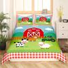 House And Truck Three-Piece Quilt Cover 3D Digital Printing Bedding Set Bed Cover