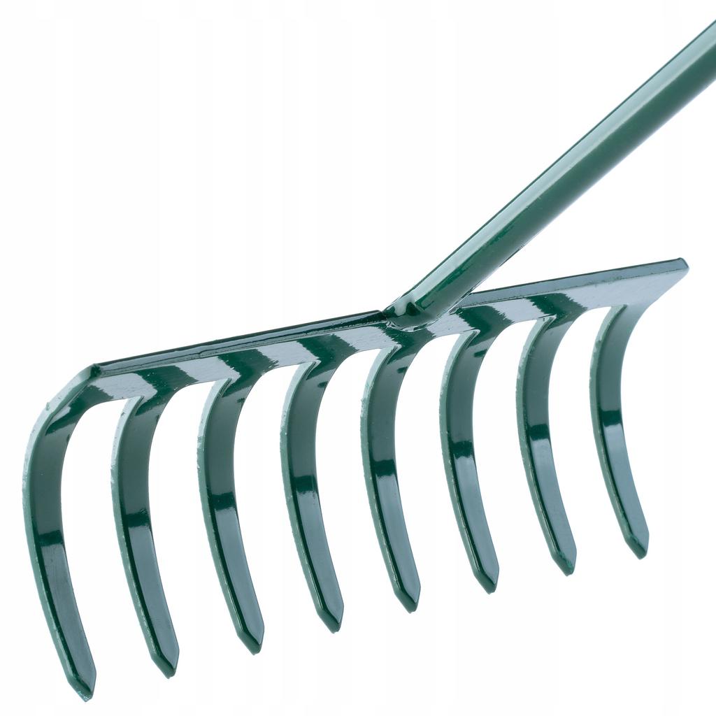 KADAX Hand Rake Garden Rake with 60cm Handle 8-Tine