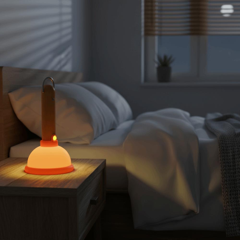USB Rechargeable Mini Night Light Waterproof Design Creative Night Light  Bedside Lighting
