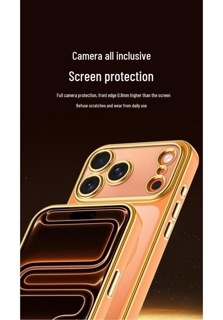 iPhone 17 Pro Max Case: Two-Color Electroplated, Magnetic, Transforms into All-Inclusive Transparent Protective Shell