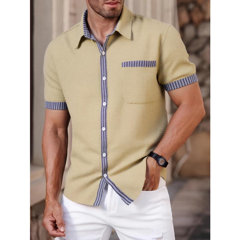 

These Half-Sleeve Shirts Are Wrinkle-Free And Come in Vibrant Striped Color Combinations. Perfect for Outdoor Activities, They Have a Easy Design S