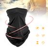 Outdoor MultiPurpose Scarf Breathable UV   Face Cover Headband Washable(Black )