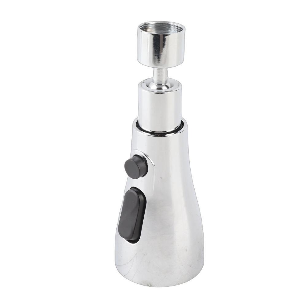 

Rotatable Tap Nozzle Pressurized Water Sprayer Filtered Splash Proof Head Sink серебряный