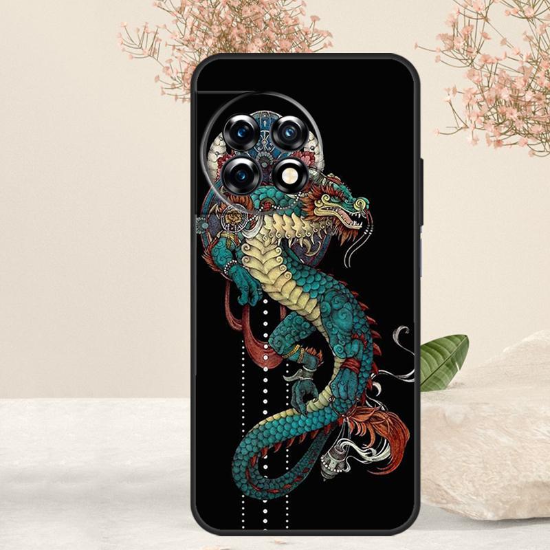 Fashion Chinese Dragon Case For OnePlus 15R 13R 13T 15 13 12 12R 11 10T 8 9 10 Pro Nord 5 CE 4 3 Lite N20 N30 Cover