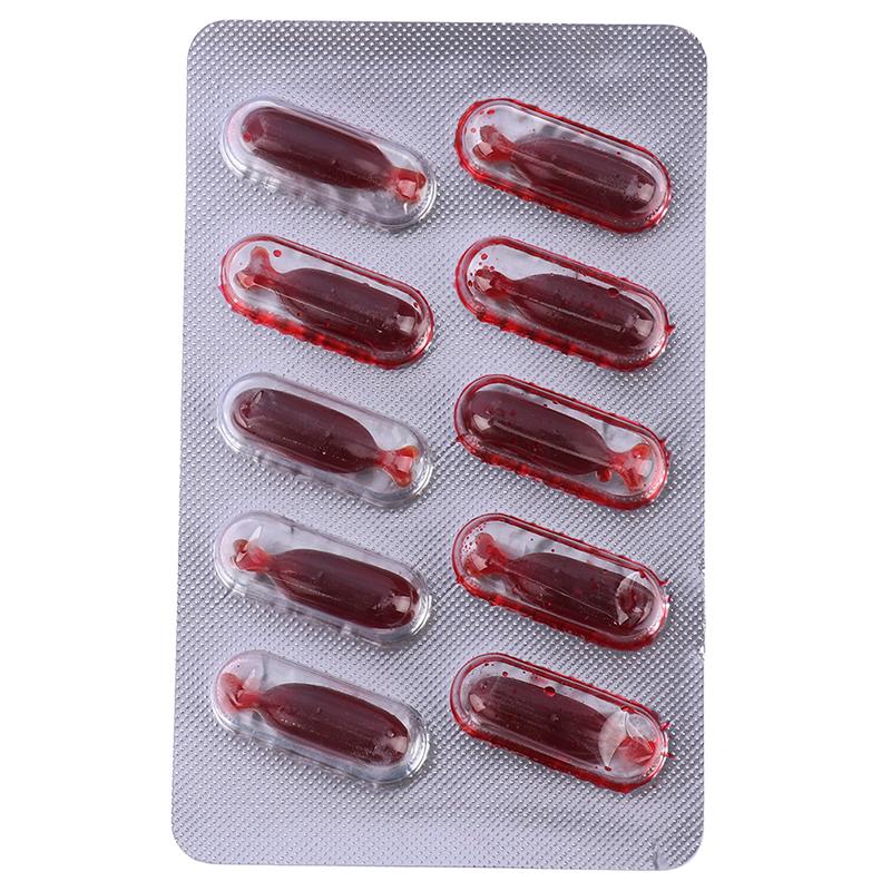 10Pcs Fake Blood Pill Vampire Toy Capsules Horror Funny Toy Halloween Prank Toy