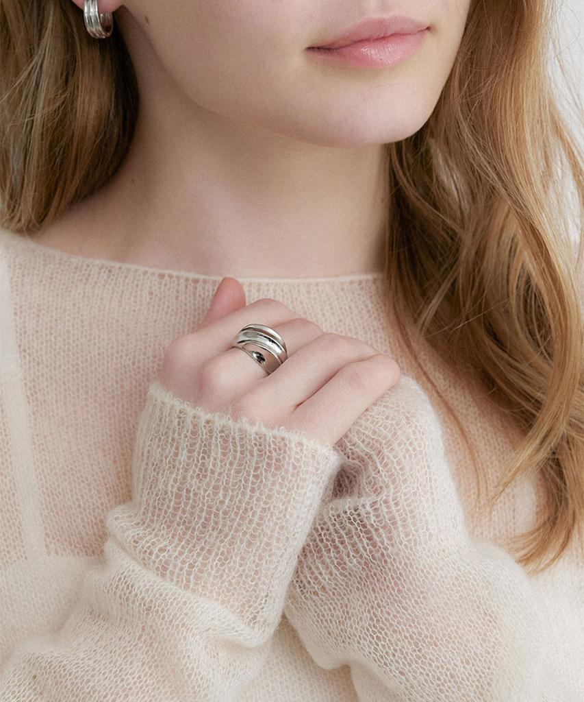 Halden Curved Ring Bold (R021_Silver)