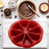 DIY Backen Silikon Kuchenform 8 Fächer Form Dreieck Küche Pizza Platte Für Maisbrot Brownies Muffins Küchen Backgeschirr
