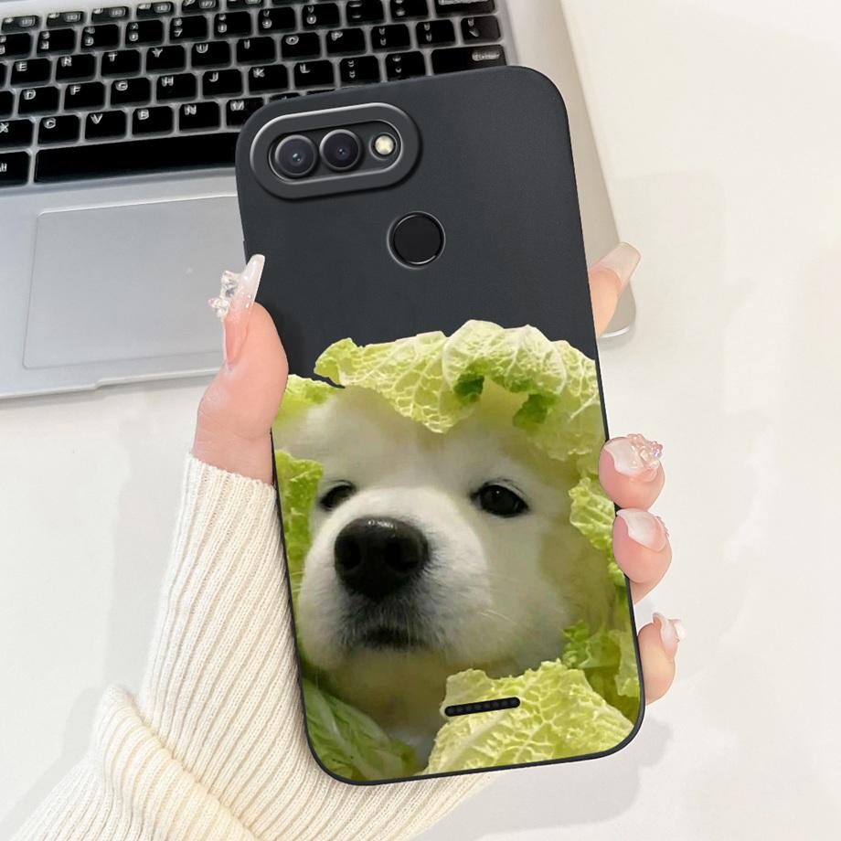 For Xiaomi Redmi 6 6A Case Soft Matte Silicone Capa Goothic Style Cartoon Panda Flower Back Cover For Redmi6 Redmi6a Coque Funda