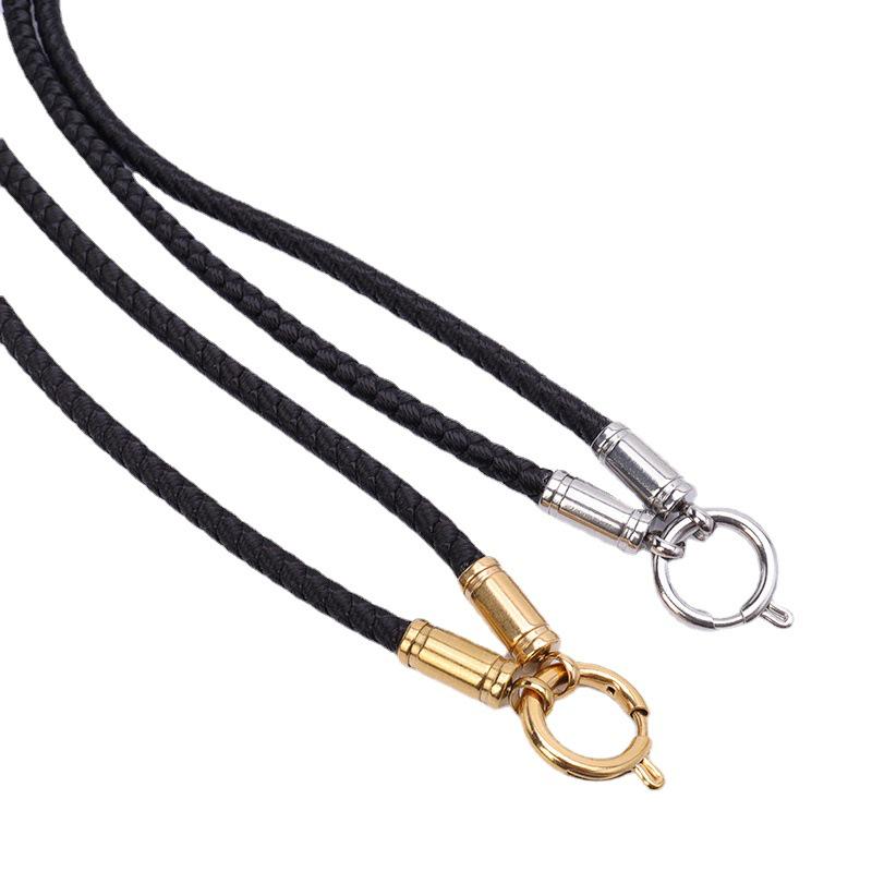 Tibetan Buddha Amulet Necklace with Thangka Pendant & Titanium Steel Quick-Release Buckle