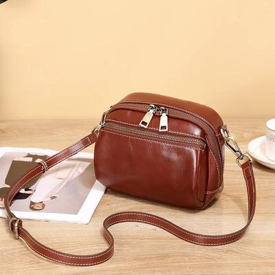 Oberste Schicht Rindsleder Damen Tasche 2025 Neue Sommer High-End Umhängetasche Nische Vielseitig Echtes Leder Schultertasche