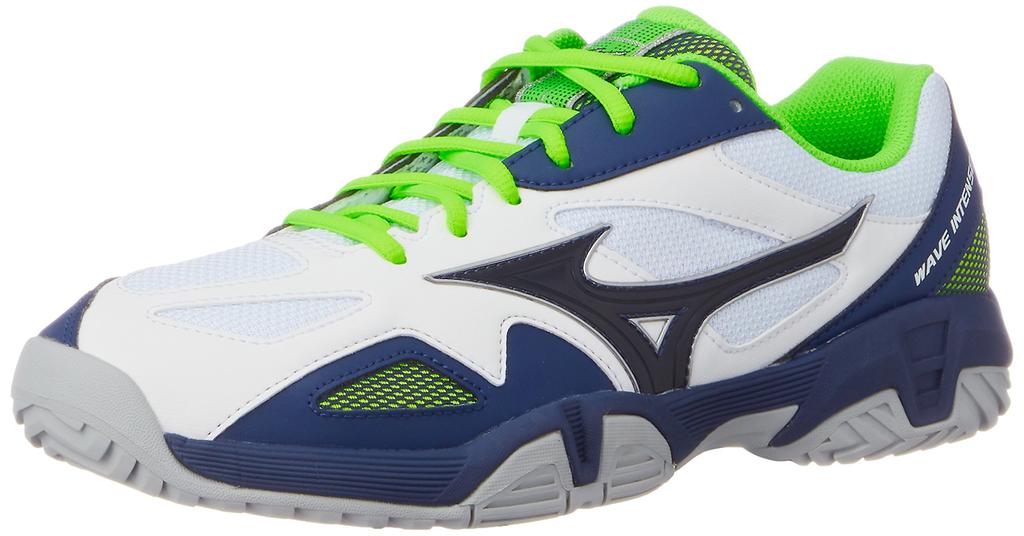 Tennis Shoes Wave Intense Club 2 AC White x Navy x Green cm 3E [Mizuno] Men's 23.5