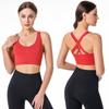 Women Cross Back Sports Bra Breathable Comfortable With Chest Pads For Gym Yoga Running Fitness