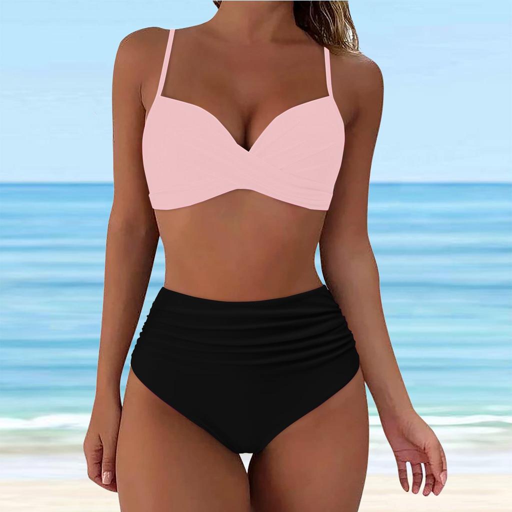Brazilian Bikini Set For Women 2026 New Green Crop Top Tankinis Set Summer Swimwear Brazilian Bikini Swimming Suit Traje De BañO