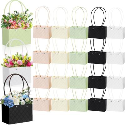 Flower Box Rose Packaging Box Portable Valentine's Day Birthday Party Gifts Wrapping Paper Bag Gift Box Candy Cake Flower Shop