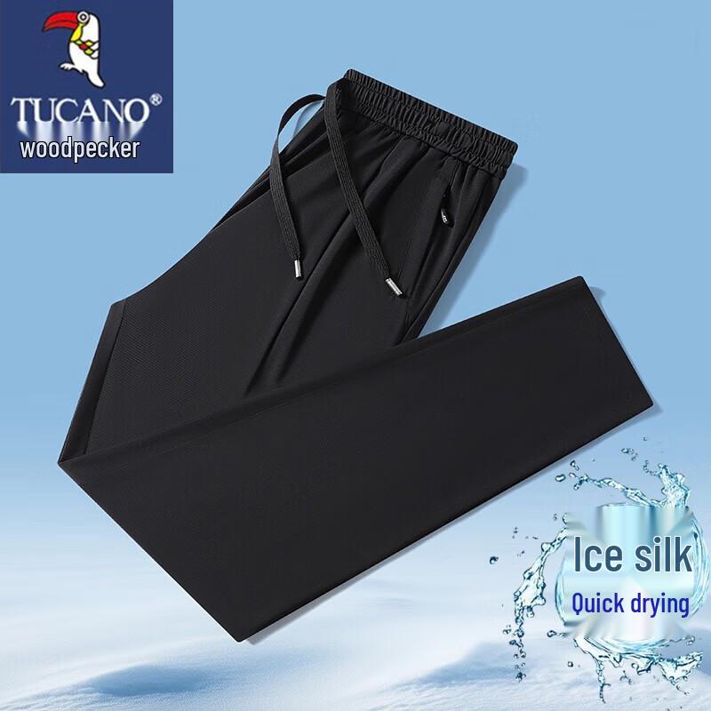 TUCANO Men s Ice Silk Straight-Leg Casual Pants L