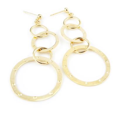 [F6276] - Gold Plated 'Choreography' Earrings