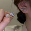 Crystal Pearl Stud øredobber for kvinner Elegant perle Zircon øredobber Jenter Mote Søte smykker Gaver Tilbehør