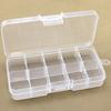 10-Slot Jewelry Rings Ear Stud Holder Beads Storage Box Case Container Organizer