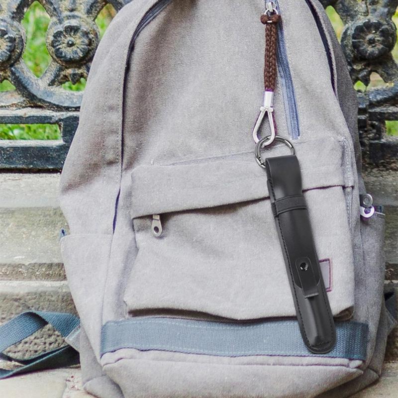 Stifthalter für Pencil 1/2 Kleines Mikrofaser-PU-Leder-Tablet-Stifteetui mit tragbarem Schlüsselanhänger zum Anbringen an der Tasche