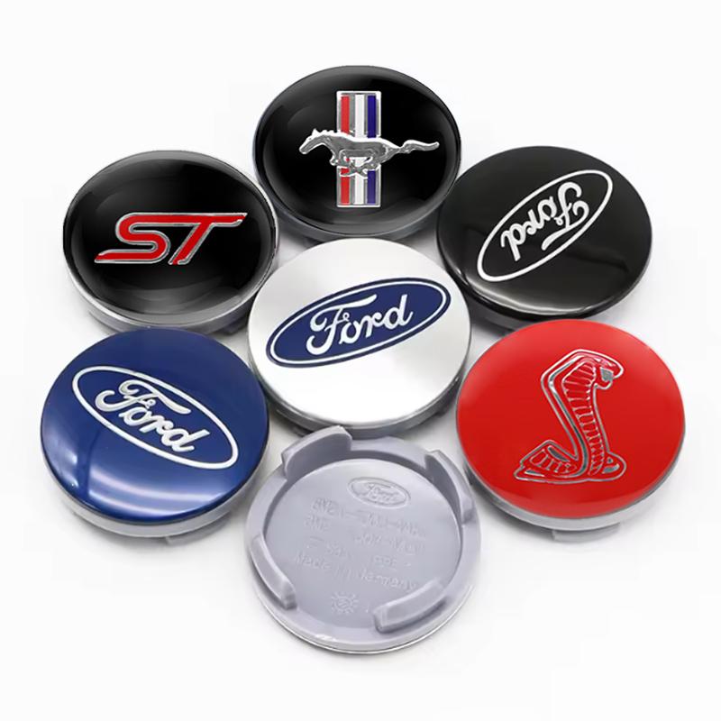 4pcs 54mm Car Wheel Hub Logo Center Hub Cap For Ford Mustang Focus 2 3 4 Mondeo Fiesta Ecosport Kuga Fusion MK2 Auto Accessories APS1