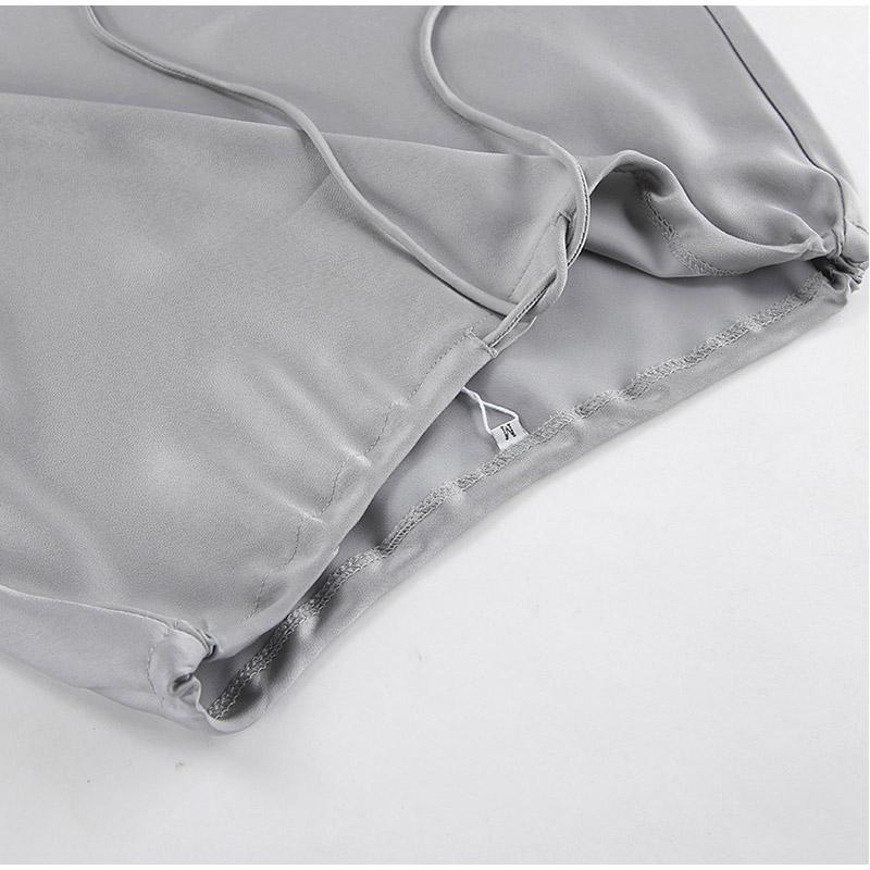 Элегантная офисная юбка-рыбий хвост с завязками на высокой талии — фото 8