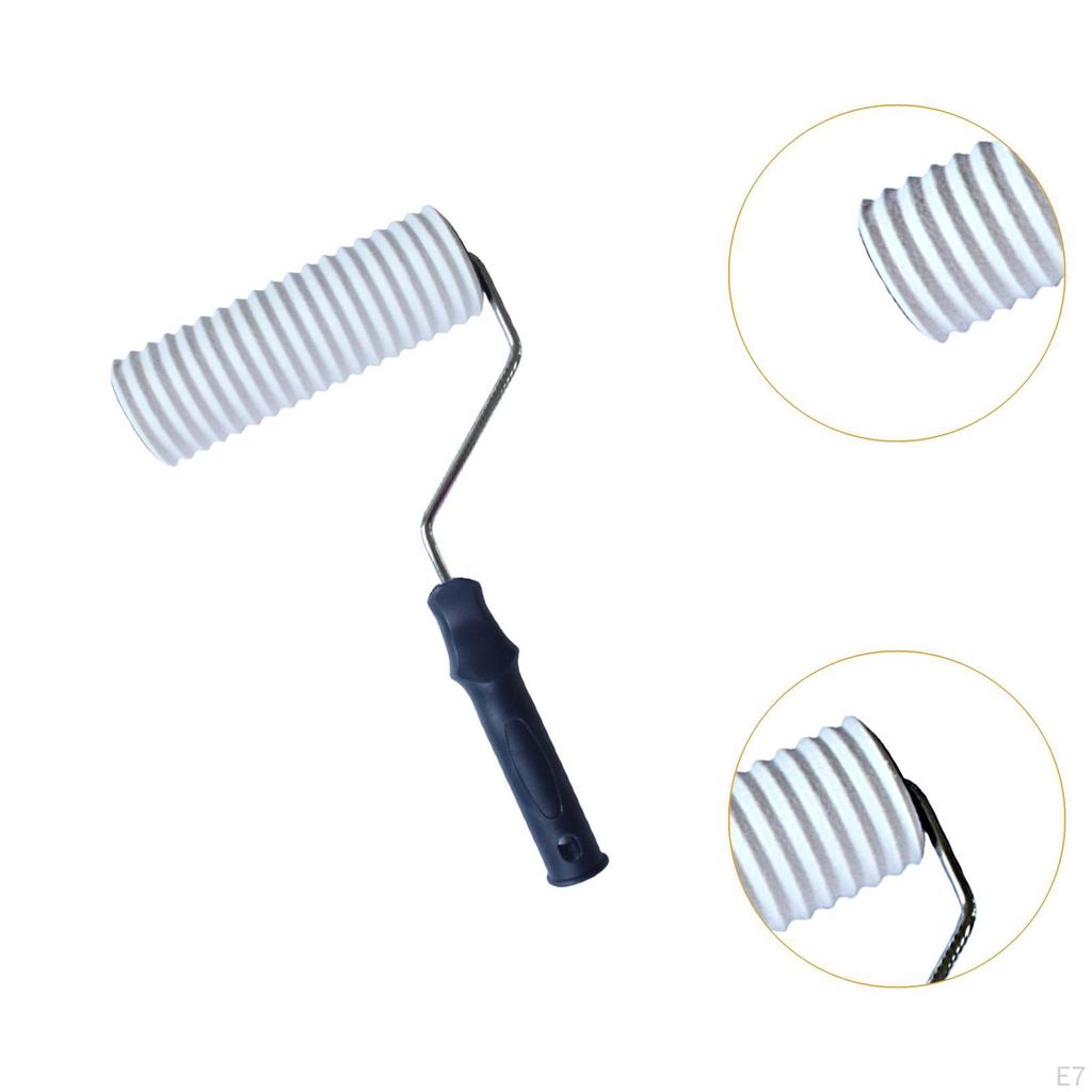 Gemusterten Farbroller Dekorative Praktische mit Griff Kreative Gummi Kunst Werkzeug für