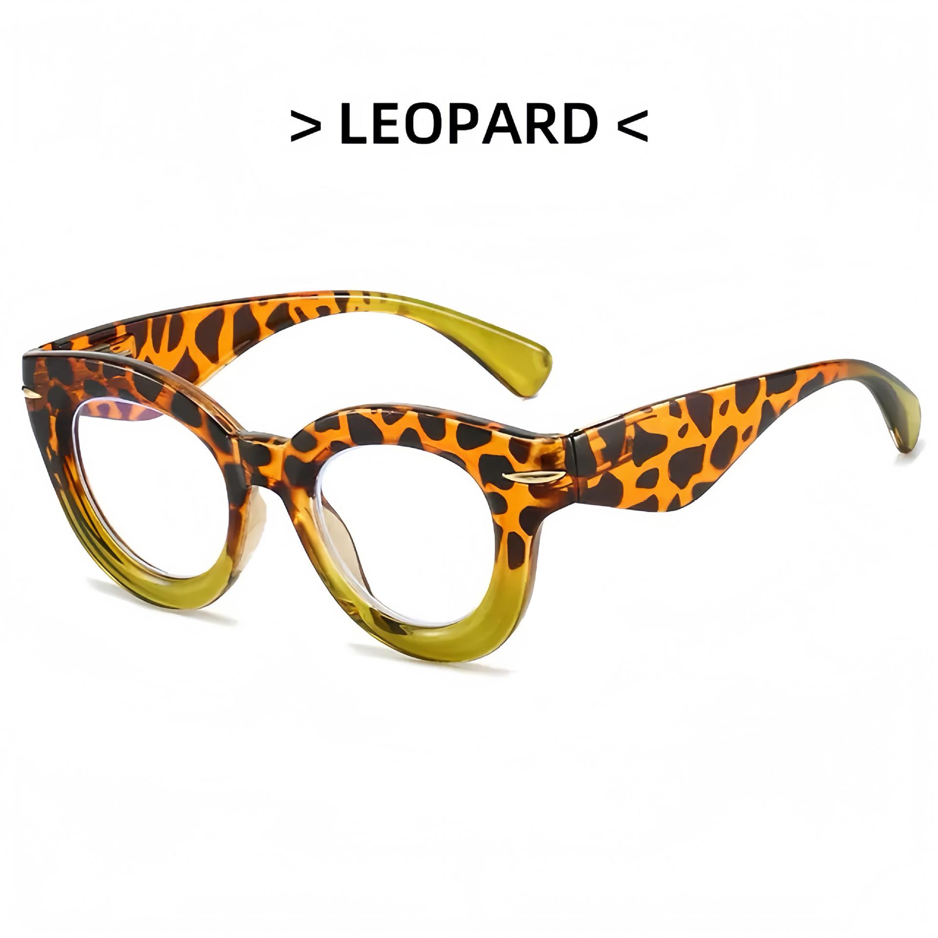 

Винтажные очки для чтения «кошачий глаз» с защитой от синего света для женщин - Большая оправа, дизайн, удобный для пожилых +250