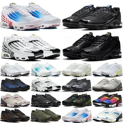 Tendência de Moda Tn Plus 3 Tênis de Corrida Masculino Feminino Preto Branco Verde Roxo Cinza Plataforma Tênis Masculino Feminino Tns 2s Treinadores para Esportes ao Ar Livre