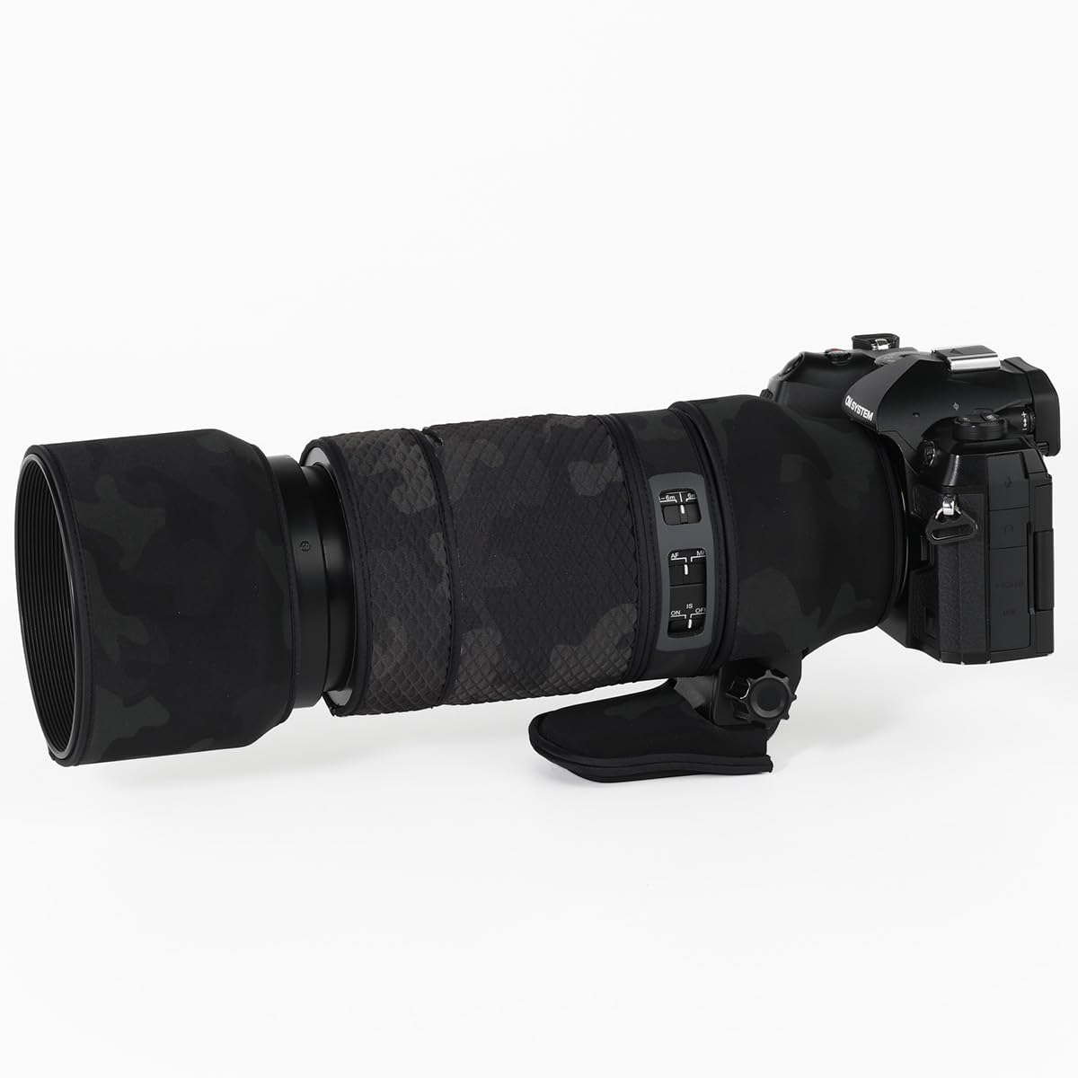 

CHASING BIRDS Camouflage Waterproof Lens Coat for Olympus IS ED Rainproof Lens Protective Cover 100-400mm F5.0-6.3 MSC, (Dark)