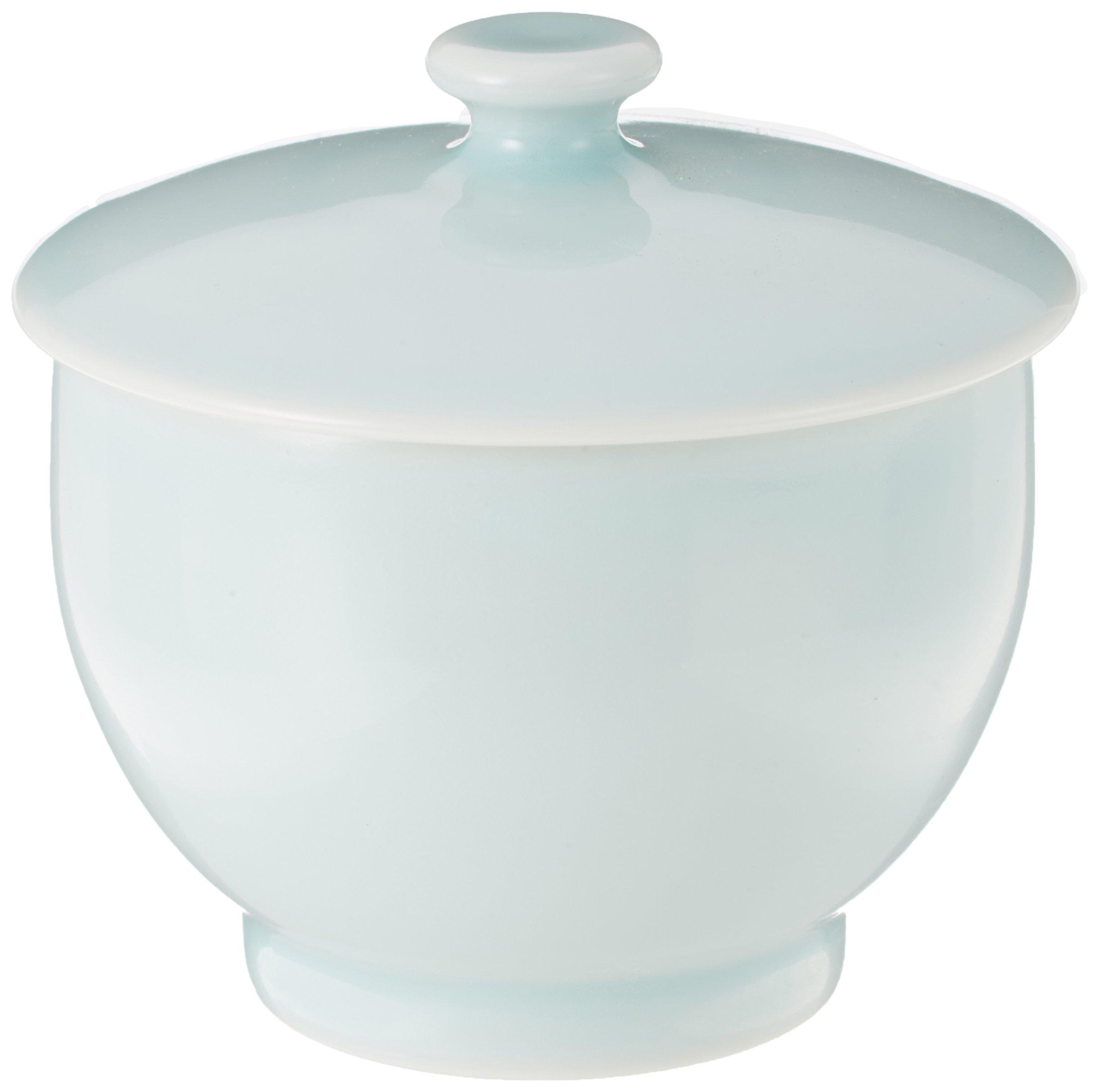 

Hakusan Pottery Sencha with blue and white glaze x Hasami made in Japan lid, (approx.) 8.5 8.5cm, SAWA, ware,