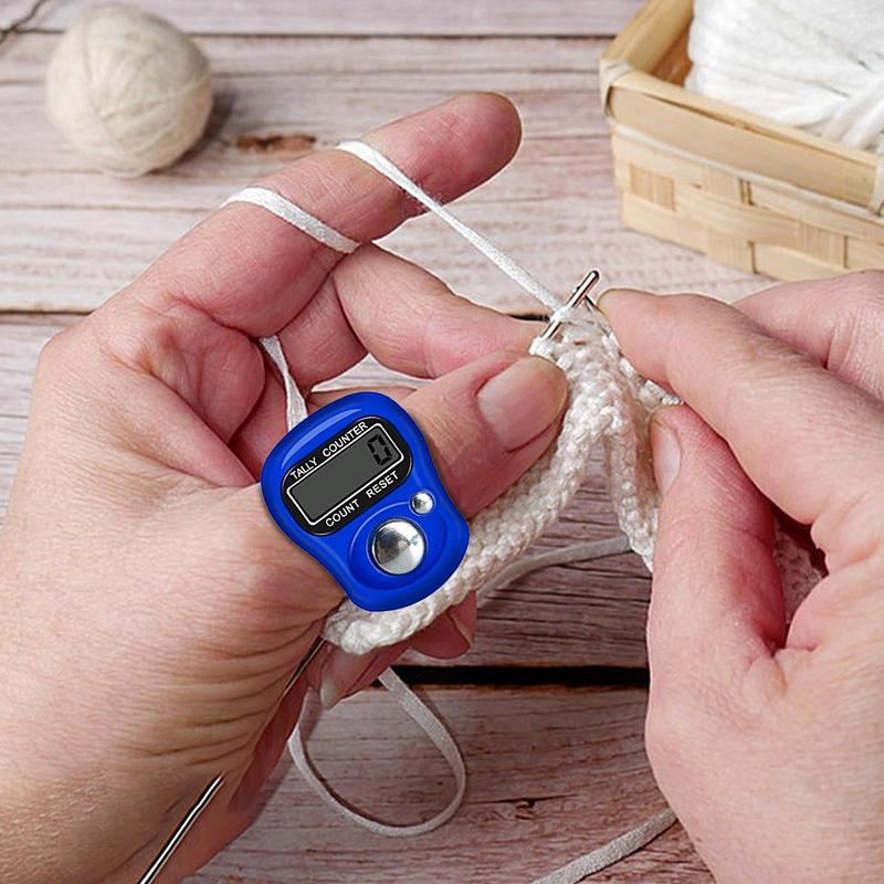LCD Digital Finger Counter With Finger Ring Electronic Digital Display Counter Handheld Tally Counter Clicker Counter Ring
