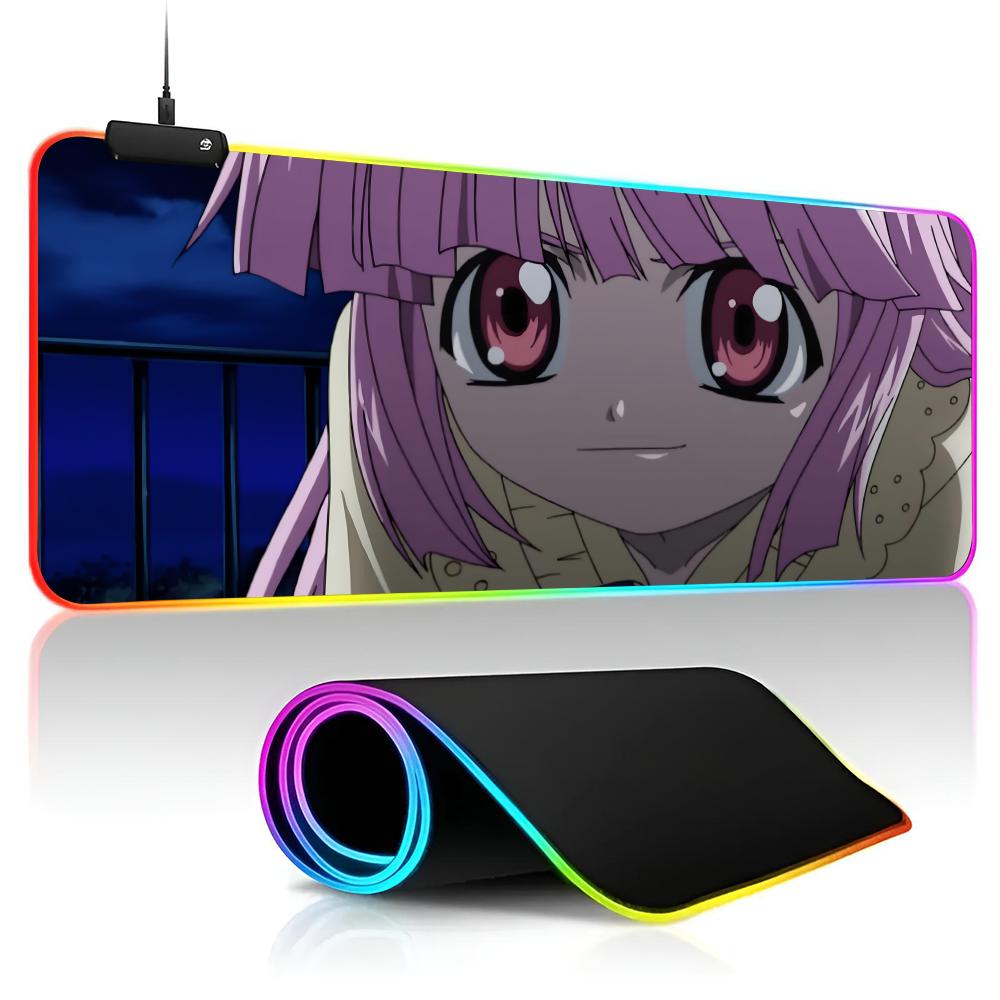 Elfen Lied Mouse Pad game RPG 40x90cm Mouse Mat Gaming Mousepads LED Keyboard Mats Luminous Desk Pads Mouse Pad For PC
