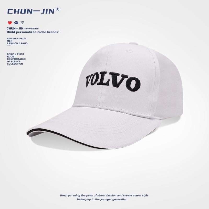 

Car Baseball Cap Embroidered Duck Tongue Hat For Volvo XC90 V90 V60 XC60 V40 S80 S60 S90 C40 XC40 V70 XC70 C30 C70 EX90 Rdesign белый