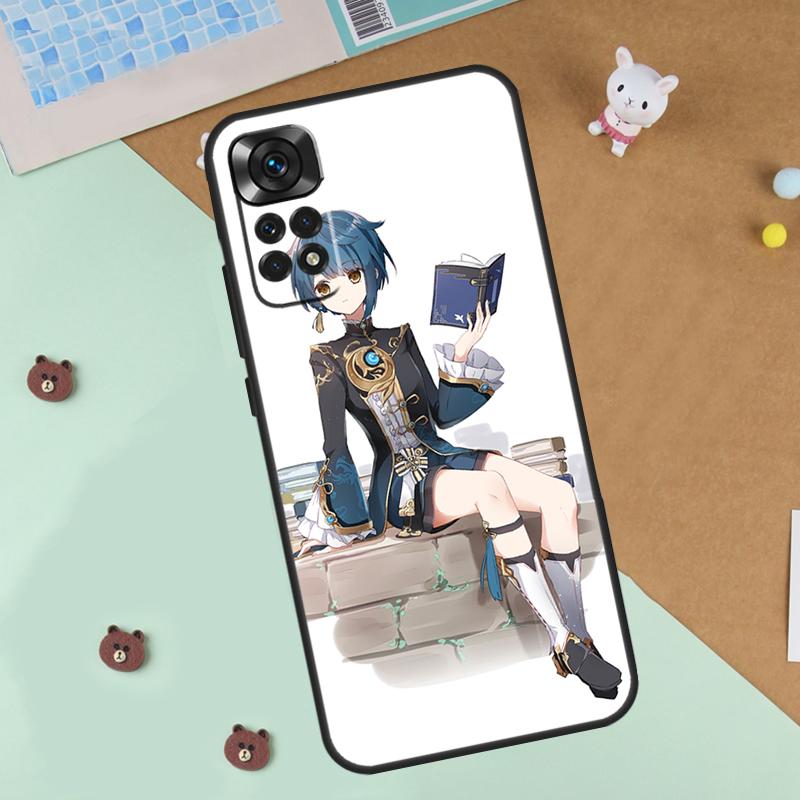 

Genshin Impact Xingqiu Case For Xiaomi Redmi Note 13 14 9 10 11 12 Pro 10S 11S 12S Cover For Redmi 13C 10C 12C 14C Redmi Note 11S
