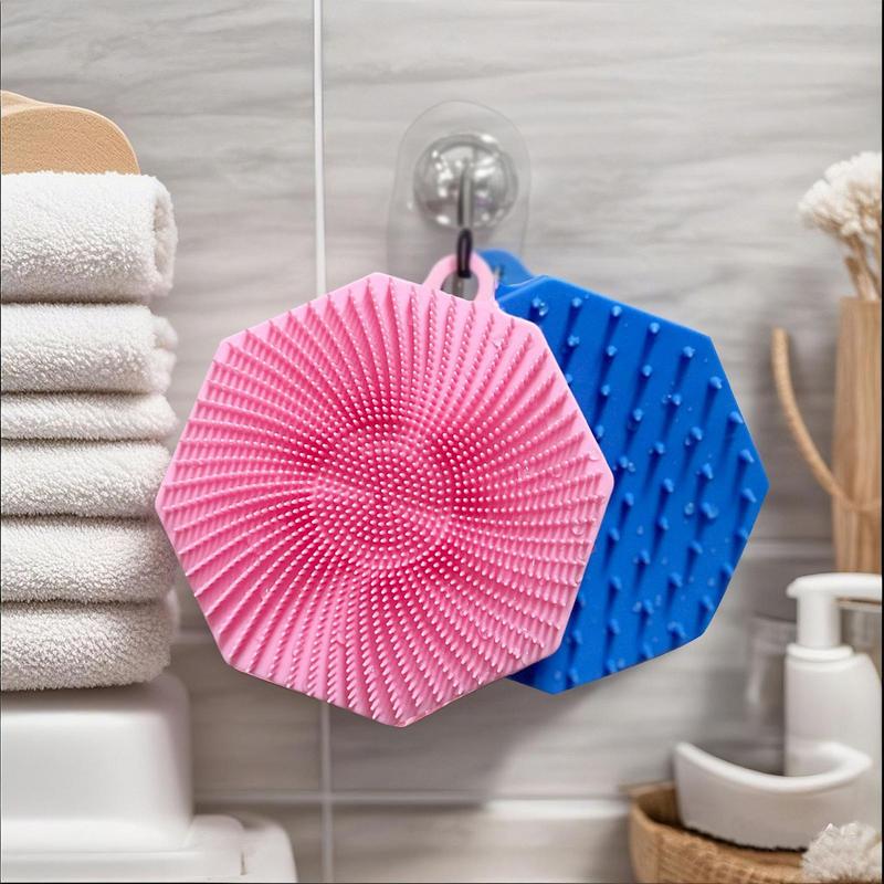 Silicone Loofah Soft Bristle Silicone Body Brush Skin Exfoliator Scalp Massager Bathing and Shower Accessories Loofahs Sponges