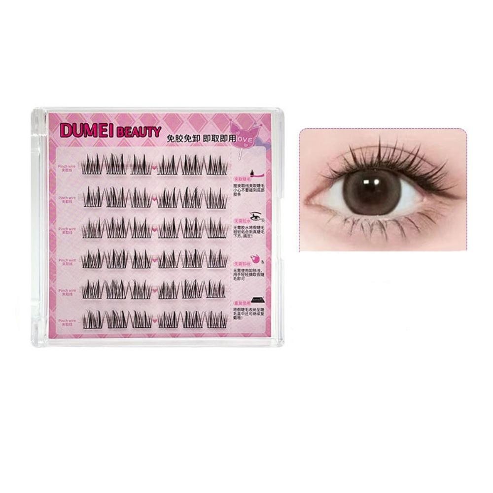 DIY Adhesive False Eyelashes Makeup False Eyelash Clusters Self-adhesive Lash Clusters Women/Girls