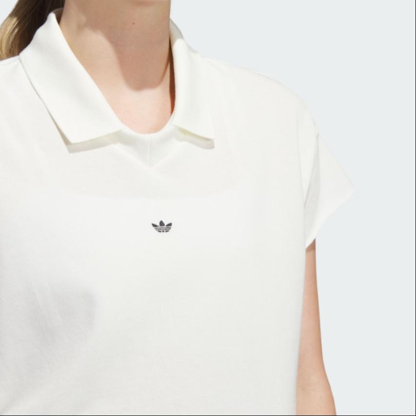 Adidas Originals Polo Shirt Polo Shirt Women's Jade White IJ5224
