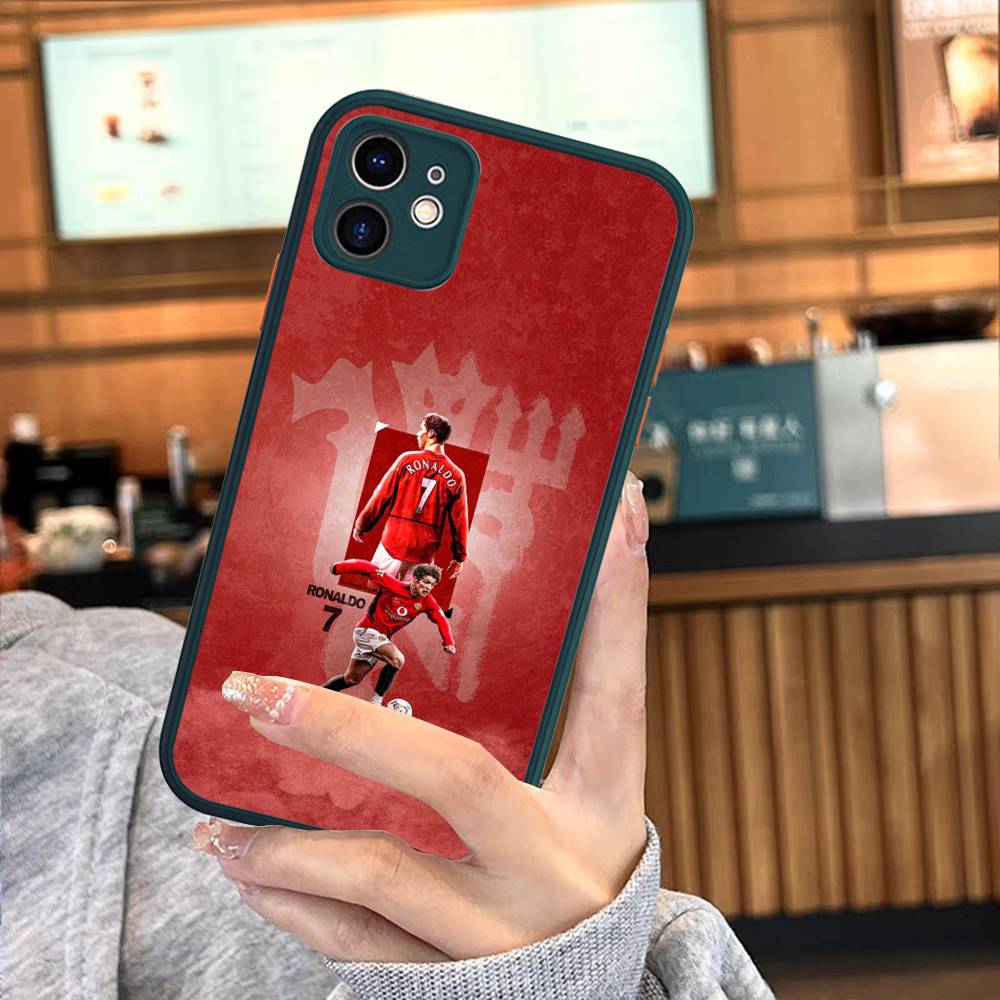 Famous Football Players C-CR7 For Silicone Matte Phone Case For iPhone 16 Pro Max 15 14 13 12 11 X XS MAX