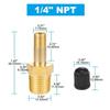 1/4 NPT 1/8 NPT M10 Air Compressor Tanks Fill Valve Anti-Corrosion Brass Schrader Valve Automobile Tire Valve Core Tire Coppe