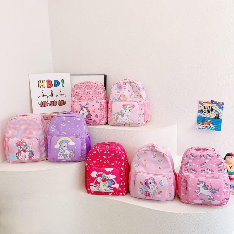 Trendy Design Basic Kids Backpack In Soft Colors Ideal For School And Use Everyday