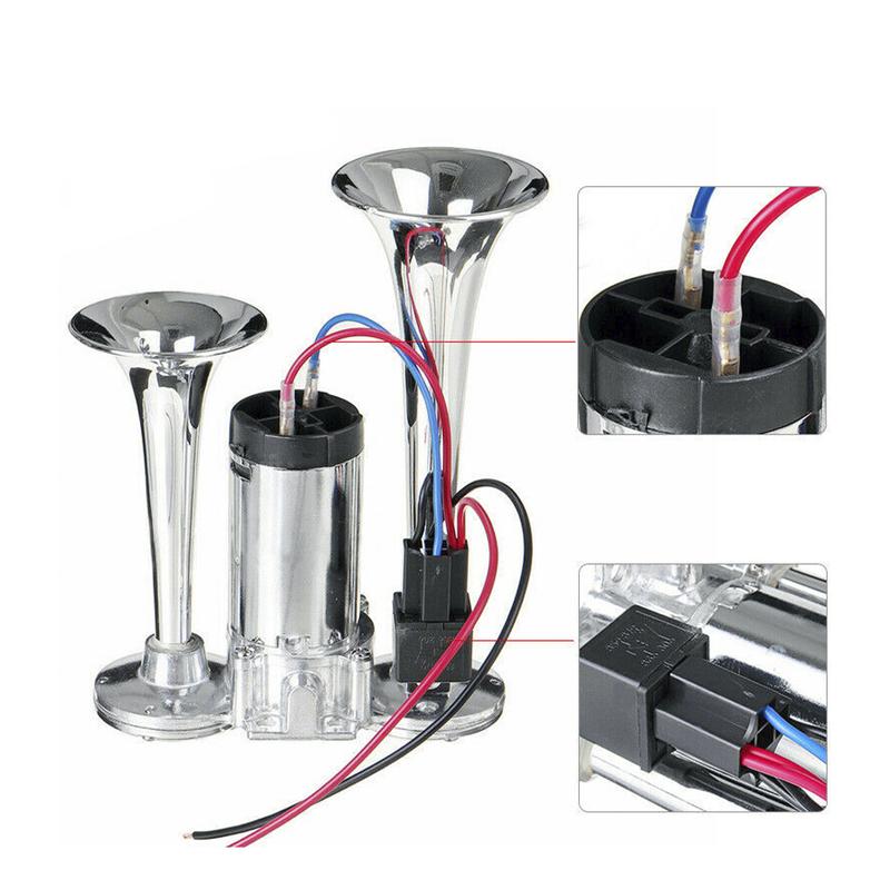 12V 24v 150dB Dual Tone Car Air Horn Kit Super Loud Trumpet Compressor For Motorcycle Car Boat Truck