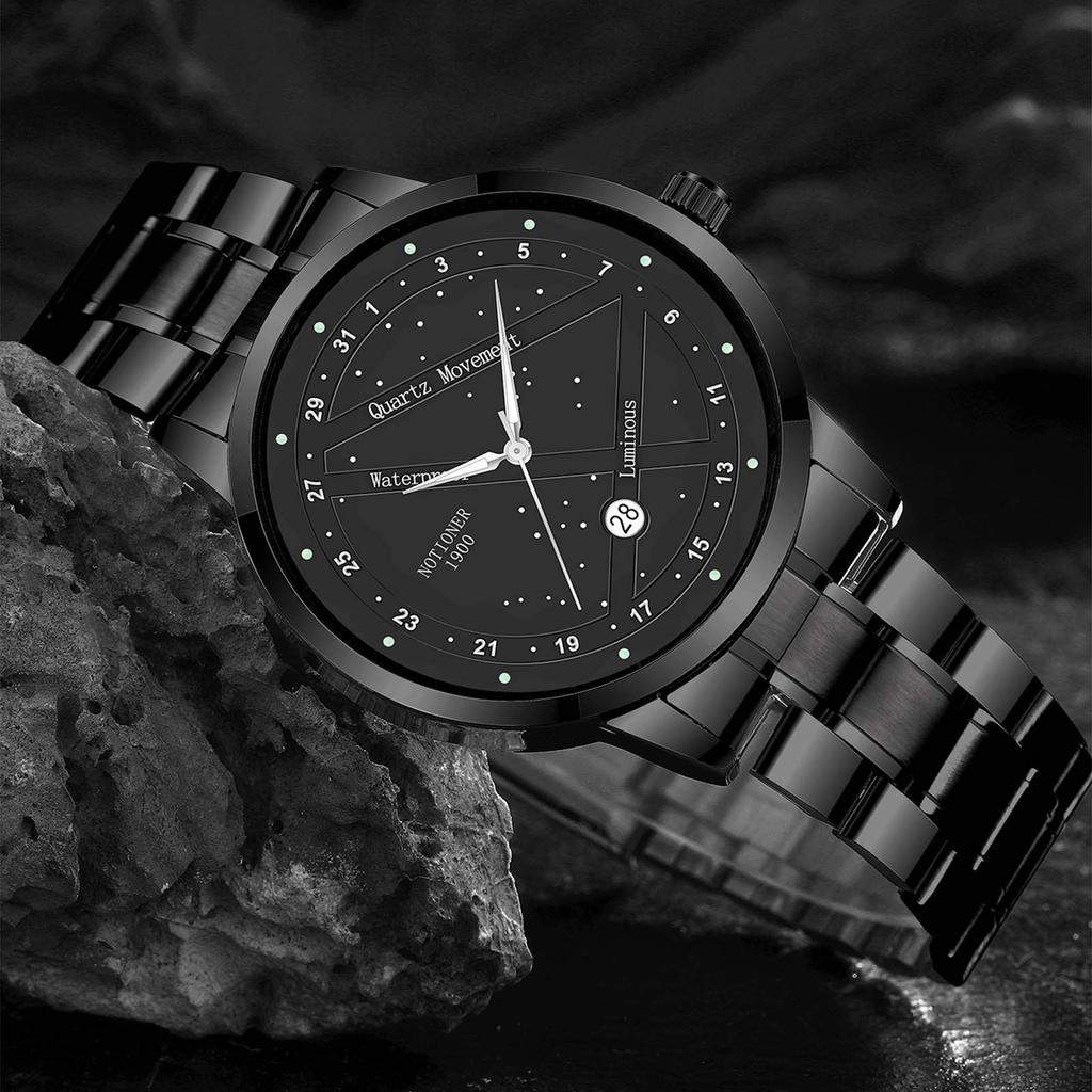 Men's Minimalist Watch Classic Business Watch Large Dial Men's Watch Hands Quartz Men's Watch Round Men's Watch