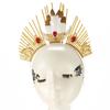 Lolita Crown Headband Halo Goddess Headpiece Lolita Halo Crown Headband Baroque Tiara Crown Gold  Halo Hair Hoop