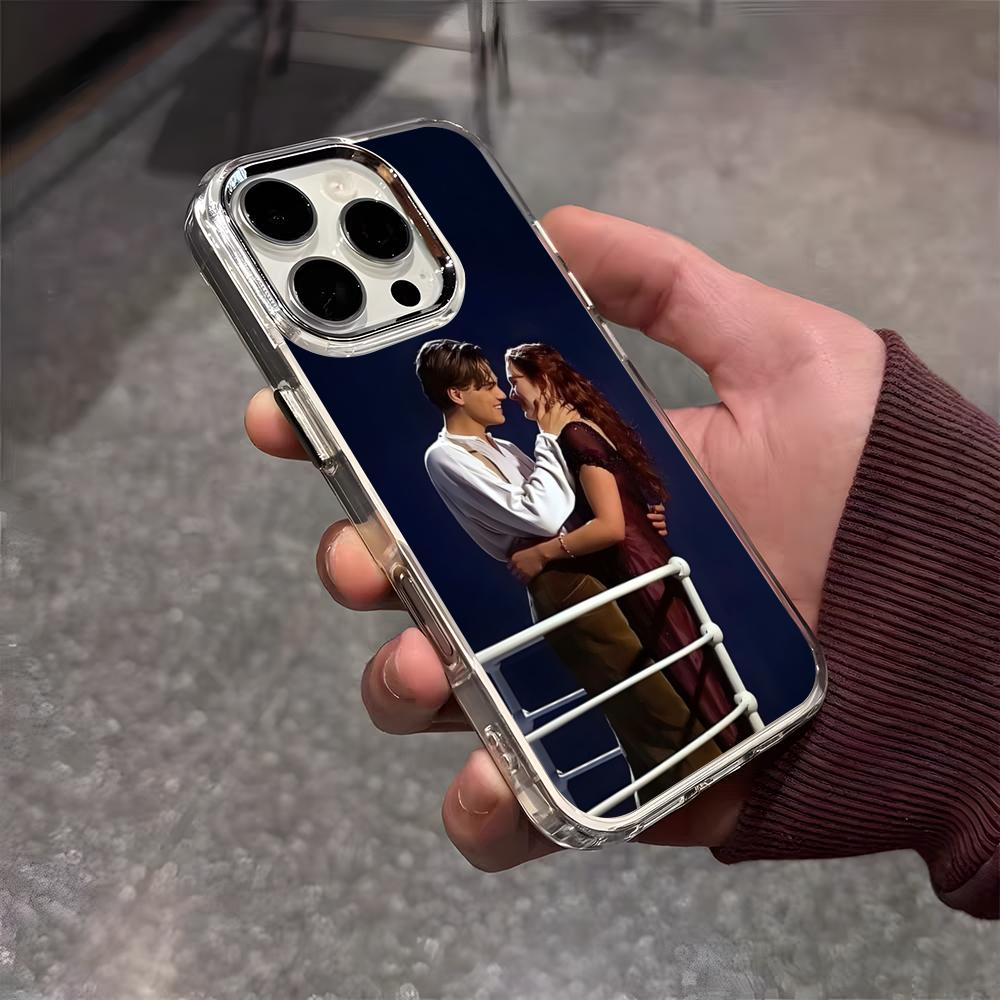 M-Moive T-Titanic Phone Case For IPhone 17 Air 16 E 15 14 13 12 11 Plus Pro Max Electroplated Transparent Soft Shell