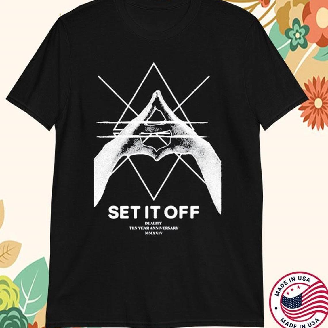 Set It Off band black T-shirt Unisex short sleeve S-5Xl 2F268 S